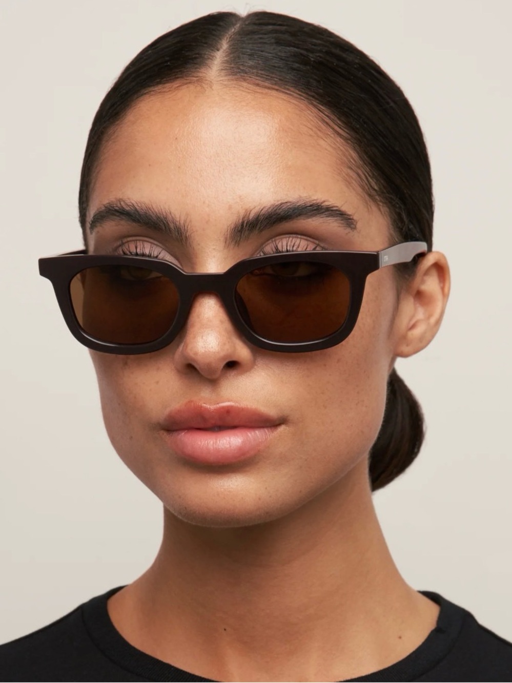 Women's Brown Sunglasses with Tinted Lenses